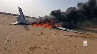 سرنگونی پهپاد جاسوسی سعودی در حجه یمن